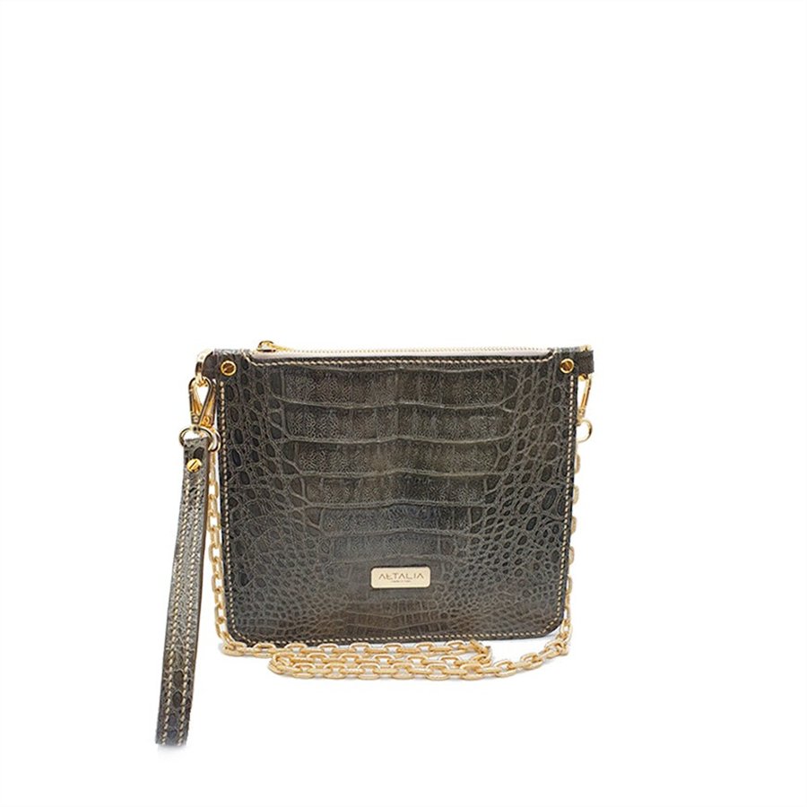 Luxe Bag - Stampa Cocco Verde Oliva - AETALIA