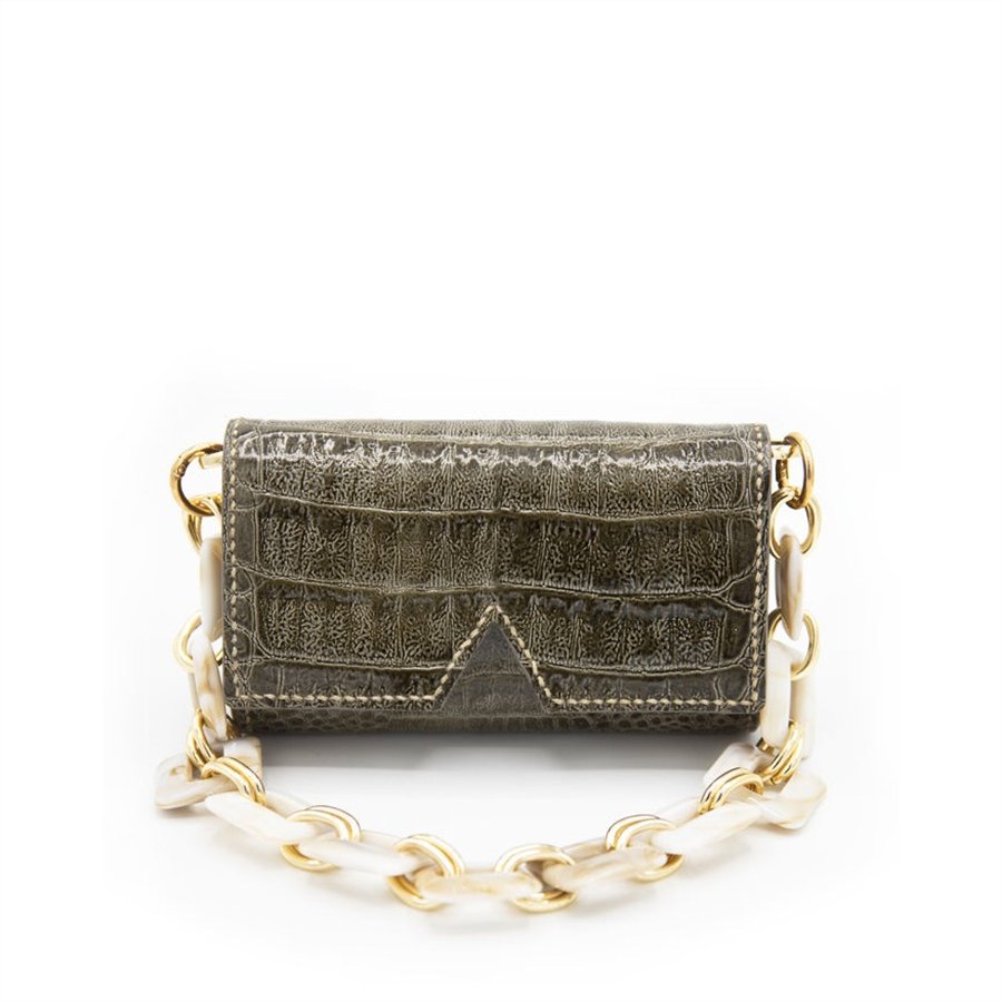 Ary Bag - Stampa Cocco Verde Oliva - AETALIA