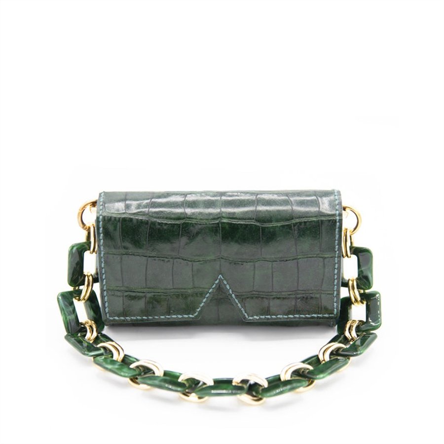 Ary Bag - Stampa Cocco Verde Smeraldo - AETALIA