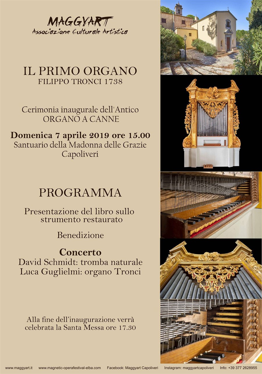 Opening ceremony of the ancient pipe organ