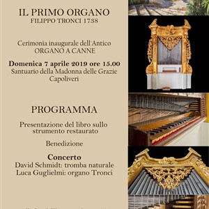 Opening ceremony of the ancient pipe organ