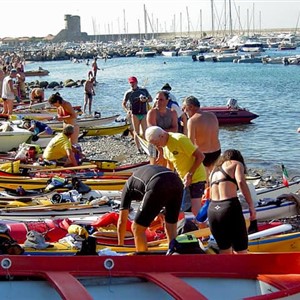 Sea kayak gathering