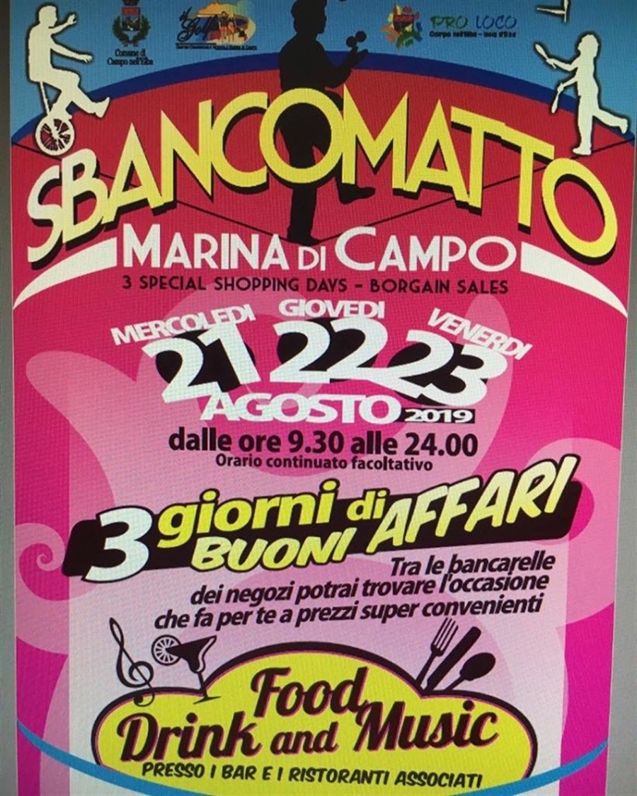 SbancoMatto a Marina di Campo - 3 Giorni di Buoni Affari