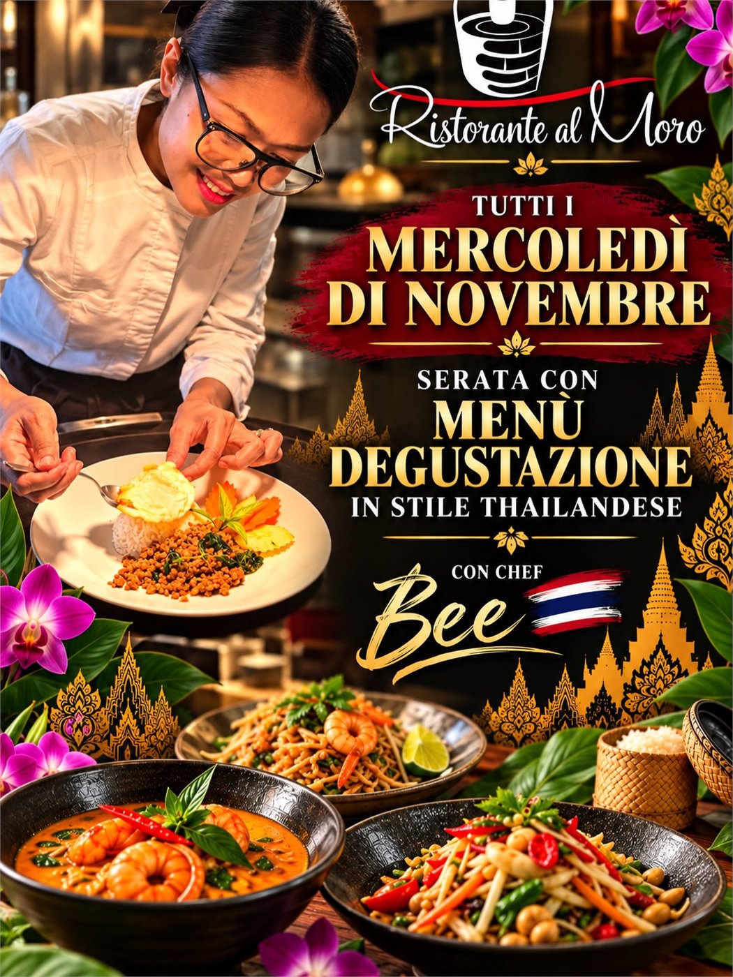 Thai Wednesdays at Ristorante al Moro: tasting menu with chef Bee