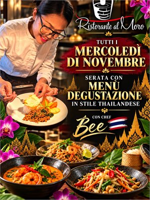 Mercoledì thailandesi al Ristorante al Moro: menù degustazione con chef Bee