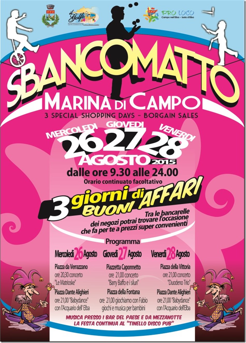 SBANCOMATTO a Marina di Campo