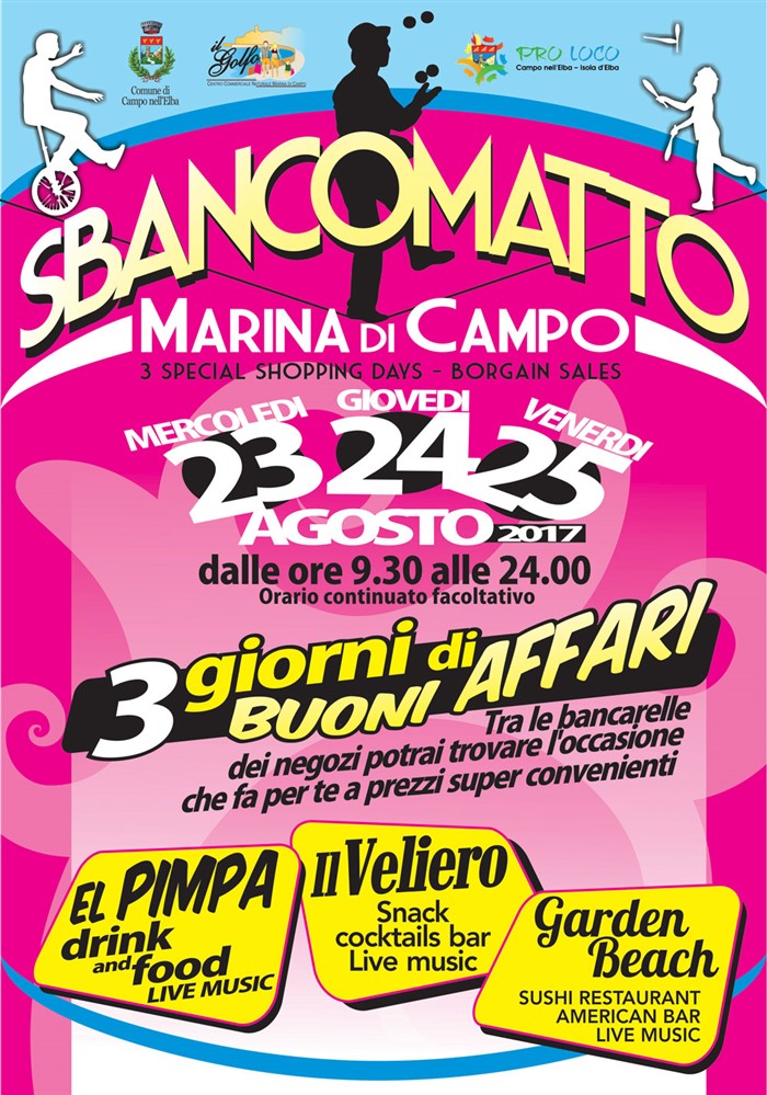 SbancoMatto a Marina di Campo - 3 Giorni di Buoni Affari
