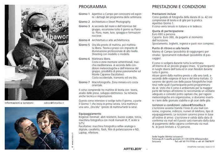 12° SETTIMANA DI FOTOGRAFIA - Sconto del 10%