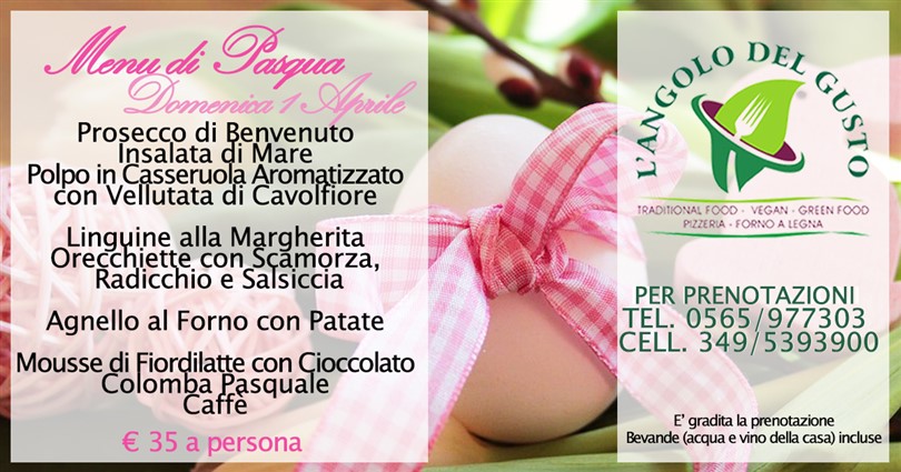 Easter by the restaurant  L' ANGOLO DEL GUSTO !
