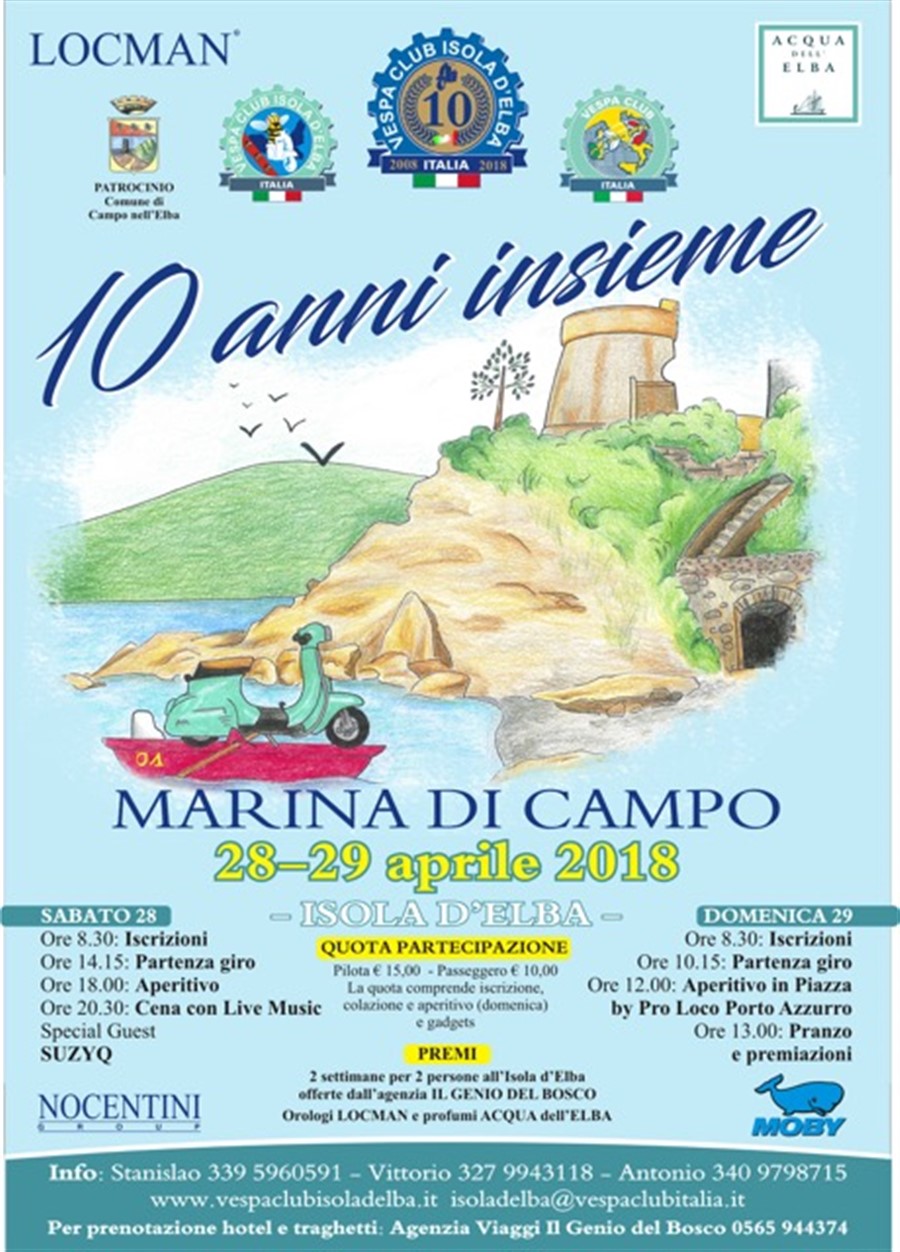 VESPA CLUB RUN - 10 years together