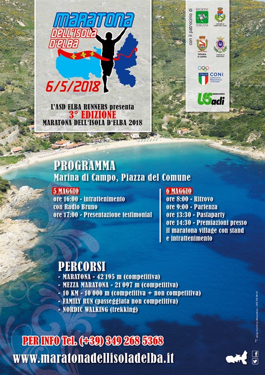 5-6th MAY  - MARATHON OF THE ISLAND OF ELBA