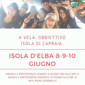 OBJECTIVE CAPRAIA ISLAND on a sailing boat