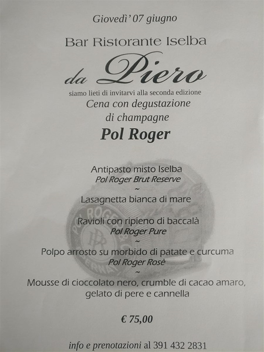 DINNER WITH CHAMPAGNE TASTING