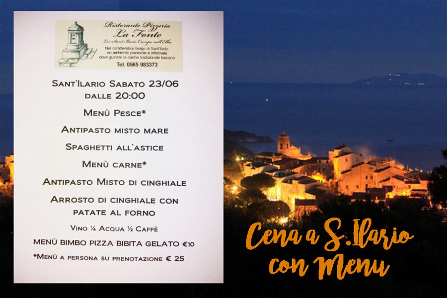 DINNER IN S.ILARIO ... with MENU