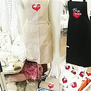 Il cuore rosso di ELBAMYLOVE ricamato dagli amici dell'AGO D'ORO