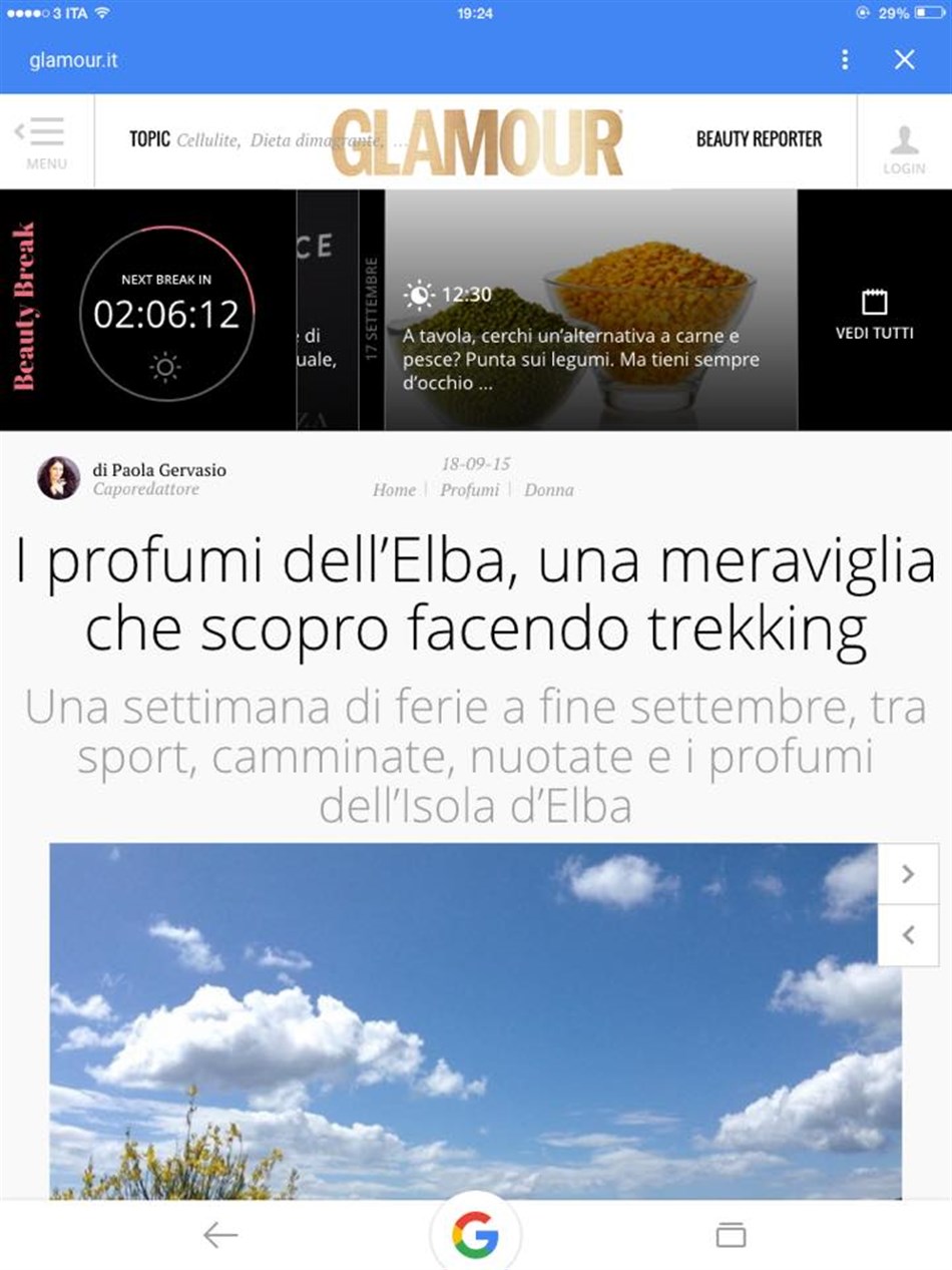 Elba, un'Isola 'Glam'! Con Acqua dell'Elba, Glamour.it racconterà dell'Elba fino a Natale.