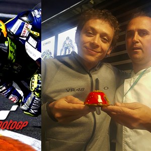 Ghibli hat das Barcelona MotoGP mit Valentino Rossi mit seinen Symphonien