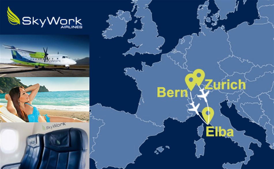 ELBAnewsLETTER - COMING TO ELBA BY PLANE… SKYWORK will also cover the Zurich connection