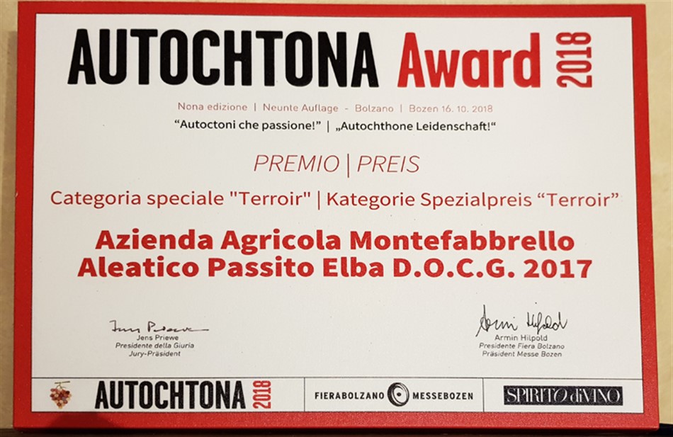 MONTEFABBRELLO with its fine wines at AUTOCHTONA 2019